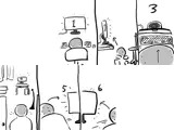しゃがむとパンツが見えるCG集
