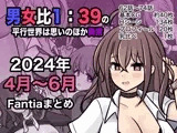 男女比1:39の平行世界は思いのほか異常（Fantia2024年4月〜6月まとめ）