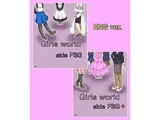 【Girls world side FSG 】【Girls world side FSG＋】ENG ver. Two-piece set