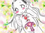 ○滅の刃の禰?豆子を描こうとしたら、幸薄そうな薄子※うすこが描けたよ。薄子かわいいのでかわいいかわいいしてあげて下さい※一枚だけ東方のうどんげです