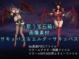 素材屋☆歌う宝石箱☆画像素材(サキュバス&エルダーサキュバス)