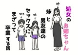 処女のお姉ちゃん妹と男友達のセックスにまざって卒業する話