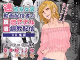 【CG集】迷惑系女装動画配信者の反省雌アナル調教配信