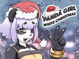 Panda girl white christmas