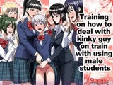 Training on how to deal with kinky guy on train with using male students