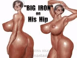 Big Iron on his hip